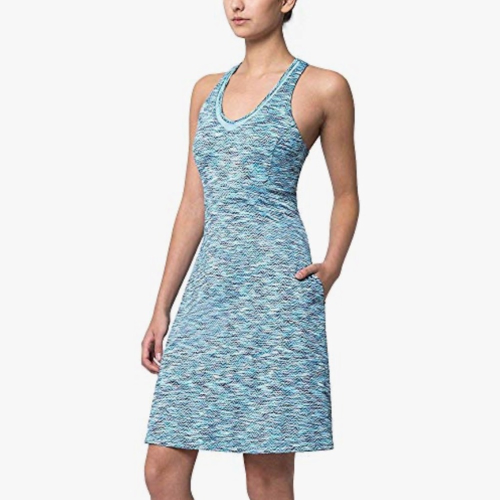 MPG Blue Multitone Racerback Midi Dress